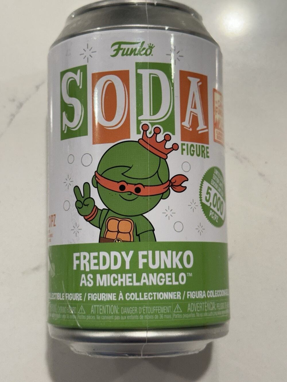 Soda Freddy Funko As Michelangelo SEALED New #3